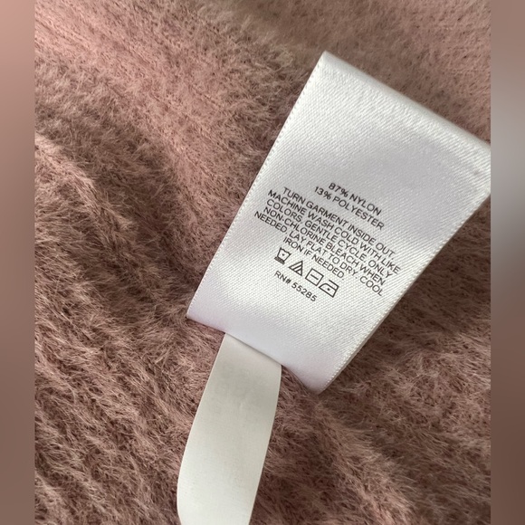 Express Dusty Pink TankTop Cami (NWT) and Cardigan Soft and Furry Sweater Set - Picture 6 of 11